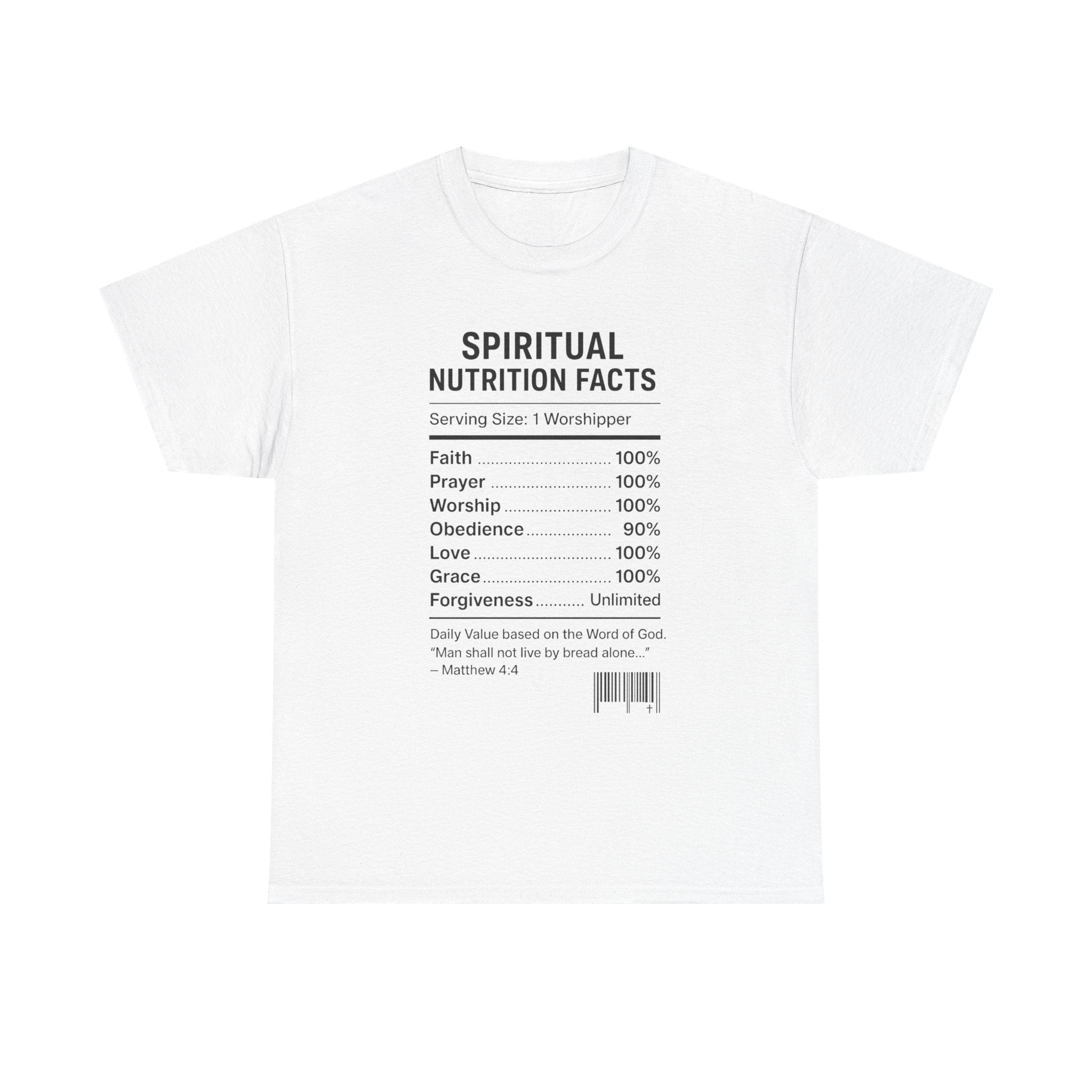 Spiritual Nutrition Facts-Unisex Heavy Cotton Tee